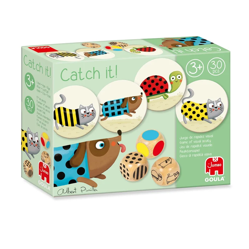 Goula- Catch it Cane Primi Giochi, Gioco Educativo, Multicolore, 53446