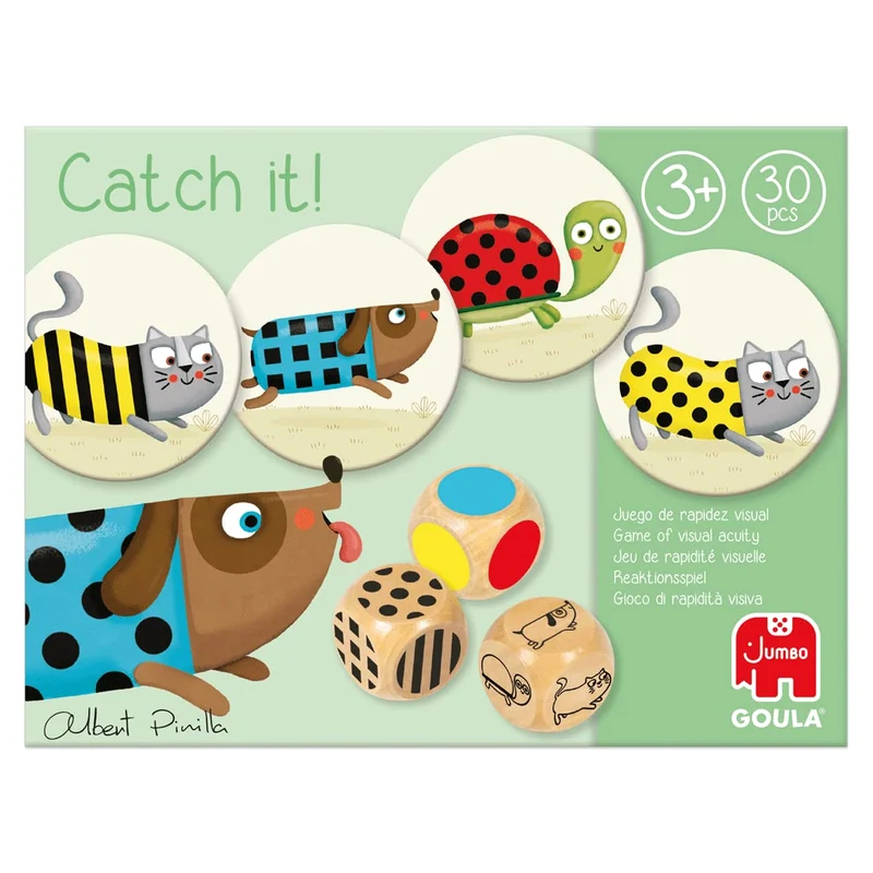 Goula- Catch it Cane Primi Giochi, Gioco Educativo, Multicolore, 53446