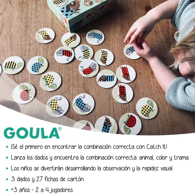 Goula- Catch it Cane Primi Giochi, Gioco Educativo, Multicolore, 53446