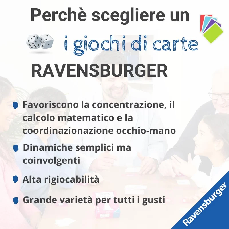 Ravensburger - Push, Gioco di Carte per Tutta la Famiglia, 2-6 Giocatori, Idea Regalo per Bambini e Ragazzi 8+ Anni, Edizione in Italiano