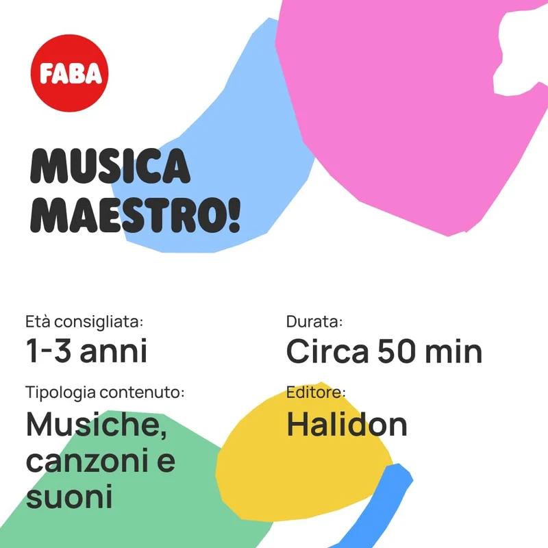 FABA- Personaggio Sonoro, Colore Musica Maestro, Canzoni e Filastrocche, FFR34401