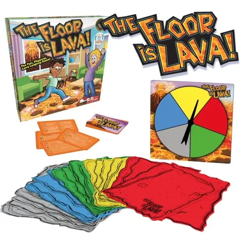 Goliath The Floor is Lava!, Giochi da Tavolo dai 5 Anni in Su, Gioco Interattivo per Bambini e Adulti, Promuove L'Attività Fisica e Accende l' Immaginazione