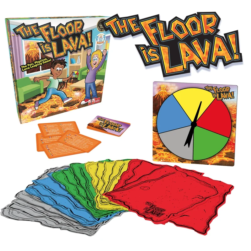 Goliath The Floor is Lava!, Giochi da Tavolo dai 5 Anni in Su, Gioco Interattivo per Bambini e Adulti, Promuove L'Attività Fisica e Accende l' Immaginazione