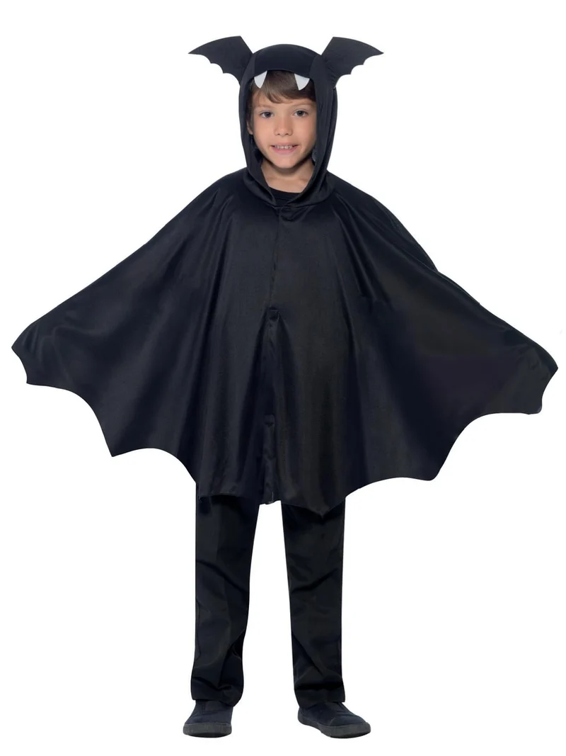 Smiffys Mantello Pipistrello, nero