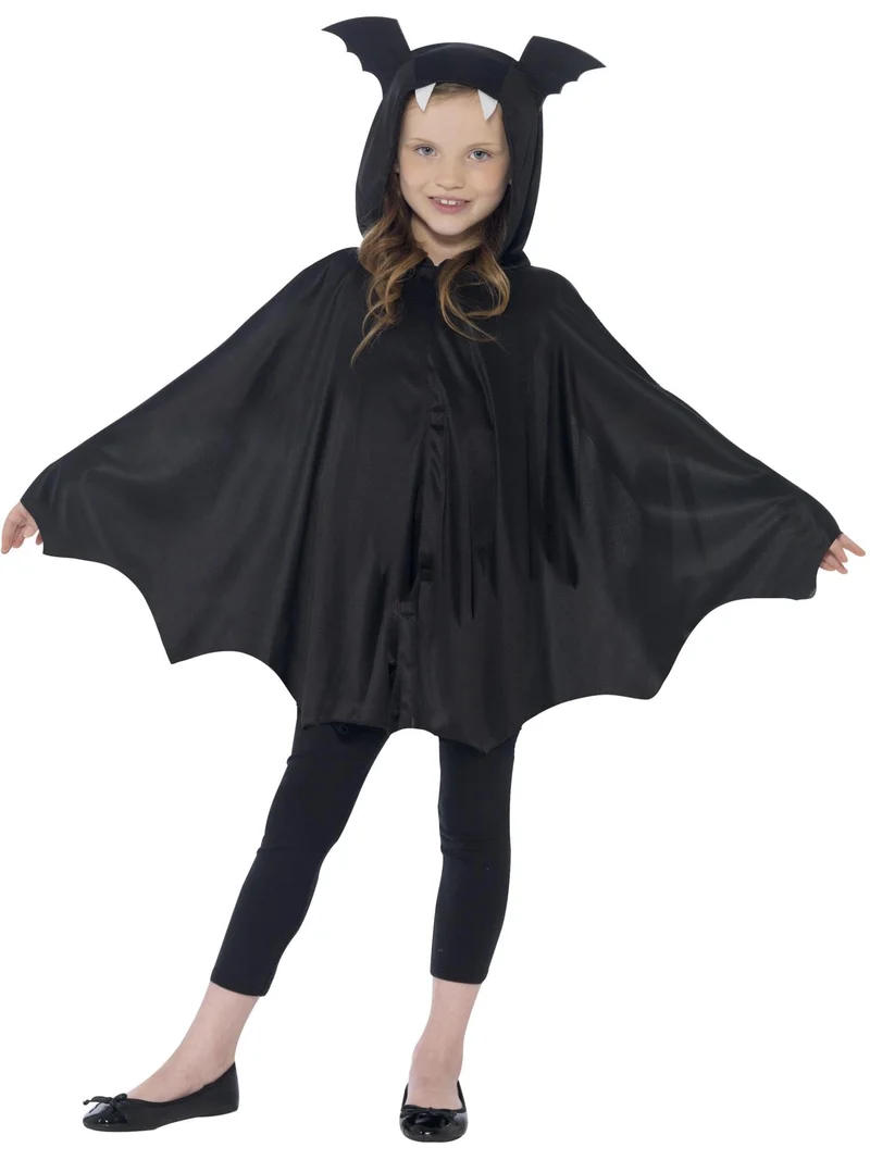 Smiffys Mantello Pipistrello, nero
