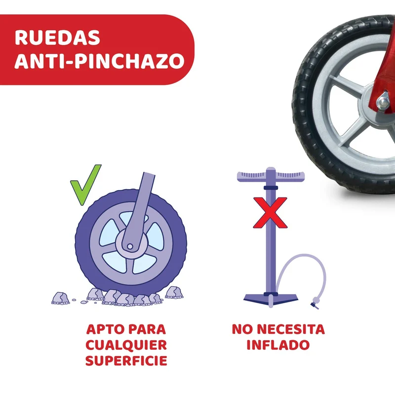 Chicco Red Bullet Bicicletta Bambini Senza Pedali 2-5 Anni, Bici Senza Pedali Balance Bike per l'Equilibrio, con Manubrio e Sellino Regolabili, Max 25 Kg, Rosso - Giochi Bambini 2-5 Anni