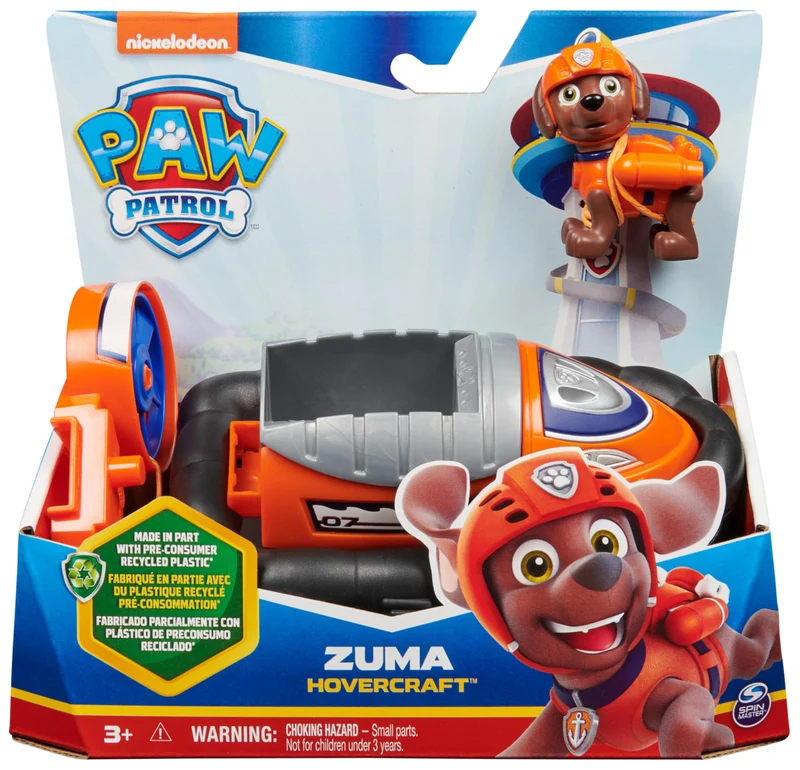 Paw Patrol, Aeroscafo di Zuma, Veicolo e Personaggio Zuma, Giochi Bambini, 3+ anni