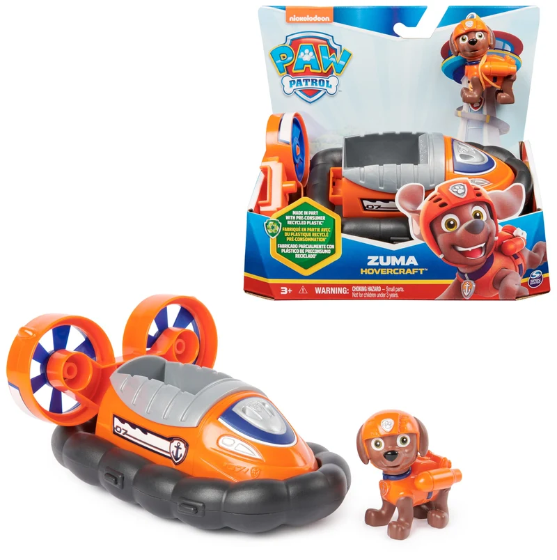 Paw Patrol, Aeroscafo di Zuma, Veicolo e Personaggio Zuma, Giochi Bambini, 3+ anni