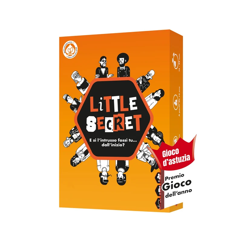 ATM Gaming LITTLE SECRET - Giochi da tavolo - Gioco di Bluff, creatività e di sospetto - Divertente gioco da tavolo per bambini e adulti - 10+Anni - Giochi di Società