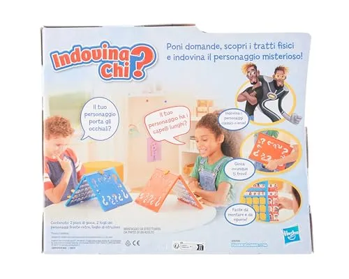 Hasbro Gaming Indovina chi? Gioco da Tavola Originale degli Indovinelli per 2 Giocatori, Giochi per Bambini e Bmbine da 6 Anni in su, Divertimento per la Famiglia
