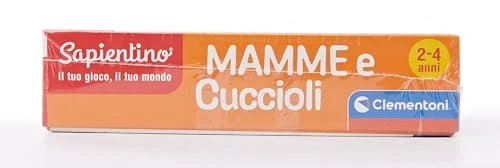 Clementoni Sapientino - Mamme e Cuccioli, Gioco Educativo per Bambini 2-4 Anni, Flashcards per Riconoscere gli Animali e i Loro Piccoli con Attività Divertenti e Colorate, Lingua Italiana, 16052