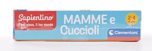 Clementoni Sapientino - Mamme e Cuccioli, Gioco Educativo per Bambini 2-4 Anni, Flashcards per Riconoscere gli Animali e i Loro Piccoli con Attività Divertenti e Colorate, Lingua Italiana, 16052