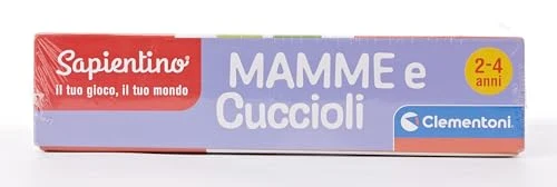 Clementoni Sapientino - Mamme e Cuccioli, Gioco Educativo per Bambini 2-4 Anni, Flashcards per Riconoscere gli Animali e i Loro Piccoli con Attività Divertenti e Colorate, Lingua Italiana, 16052