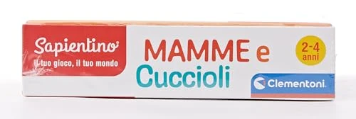 Clementoni Sapientino - Mamme e Cuccioli, Gioco Educativo per Bambini 2-4 Anni, Flashcards per Riconoscere gli Animali e i Loro Piccoli con Attività Divertenti e Colorate, Lingua Italiana, 16052