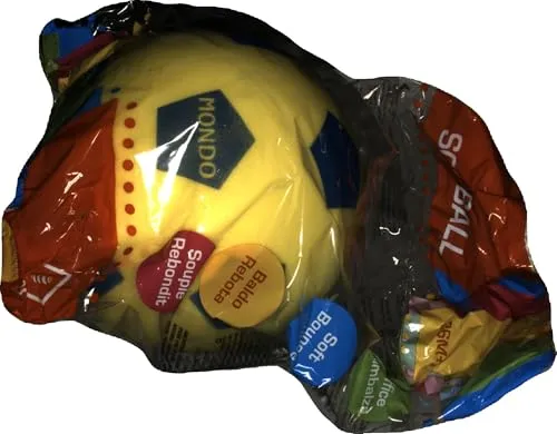 Mondo Toys - SOFT FOOTBALL 200 - Pallone di spugna diametro 20 cm - 1 palla morbida - colori misti - 07852
