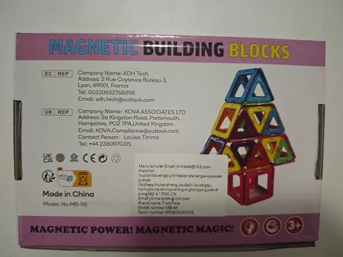 Costruzioni Magnetiche Per Bambini Bambina Bambino 3 4 5 6 7 8 anni 38 Pezzi Blocchi gioco bambino bambini bambina 3 4 5 6 7 8 Anni Giochi Magnetici Natale Compleanno Regalo Bambina 2 3 4 5 6 7 8 Anni