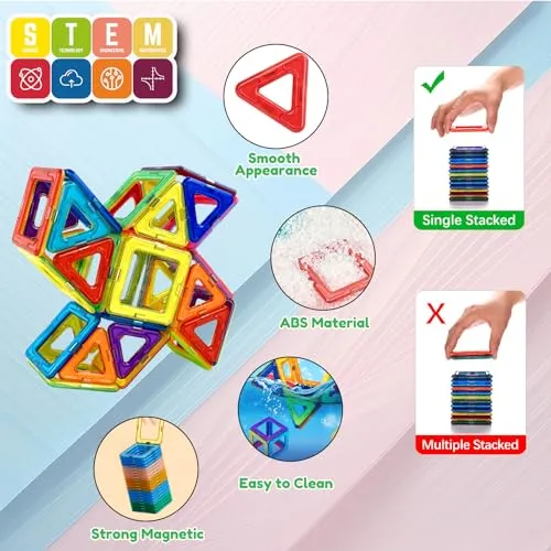 Costruzioni Magnetiche Per Bambini Bambina Bambino 3 4 5 6 7 8 anni 38 Pezzi Blocchi gioco bambino bambini bambina 3 4 5 6 7 8 Anni Giochi Magnetici Natale Compleanno Regalo Bambina 2 3 4 5 6 7 8 Anni