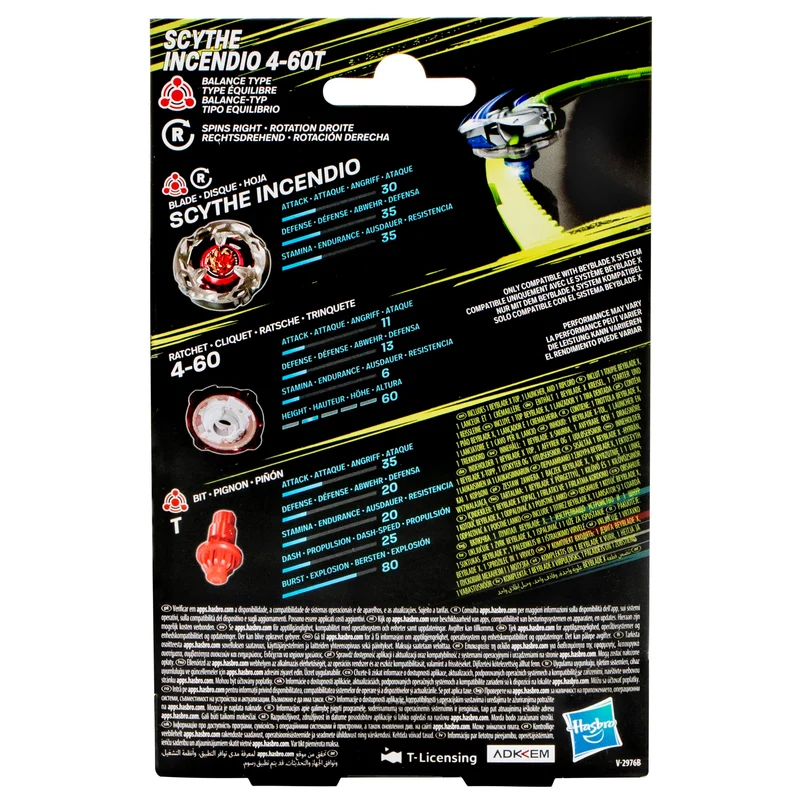 Hasbro BEY BBX Scythe Incendio Balance
