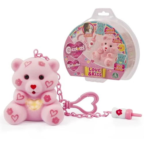 Giochi Preziosi COCCOLOTTI, Orso Interattivo, Che Ti Fa Baci, Effetti Luminosi, Modello Rosa, per Bambini dai 3 Anni CCL093