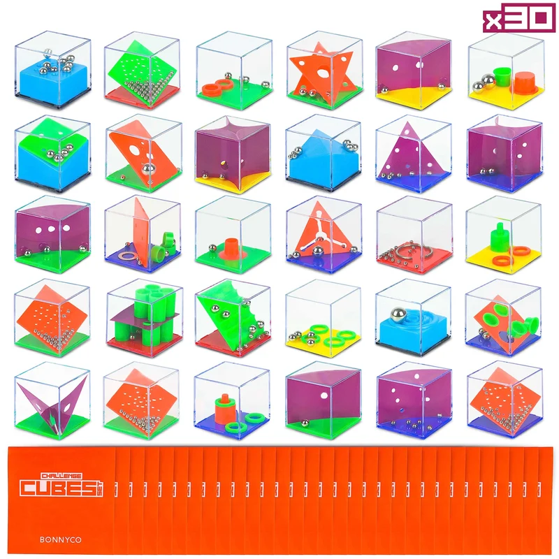 BONNYCO Cubi Rompicapo Bambini Gadget Compleanno Bambini Pack 30 Regalini Fine Festa Compleanno Gadget Compleanno Bambina Bambino Regalini Compleanno Bambini Invitati Pensierini Bambini Dopo Festa