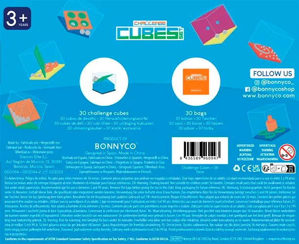 BONNYCO Cubi Rompicapo Bambini Gadget Compleanno Bambini Pack 30 Regalini Fine Festa Compleanno Gadget Compleanno Bambina Bambino Regalini Compleanno Bambini Invitati Pensierini Bambini Dopo Festa