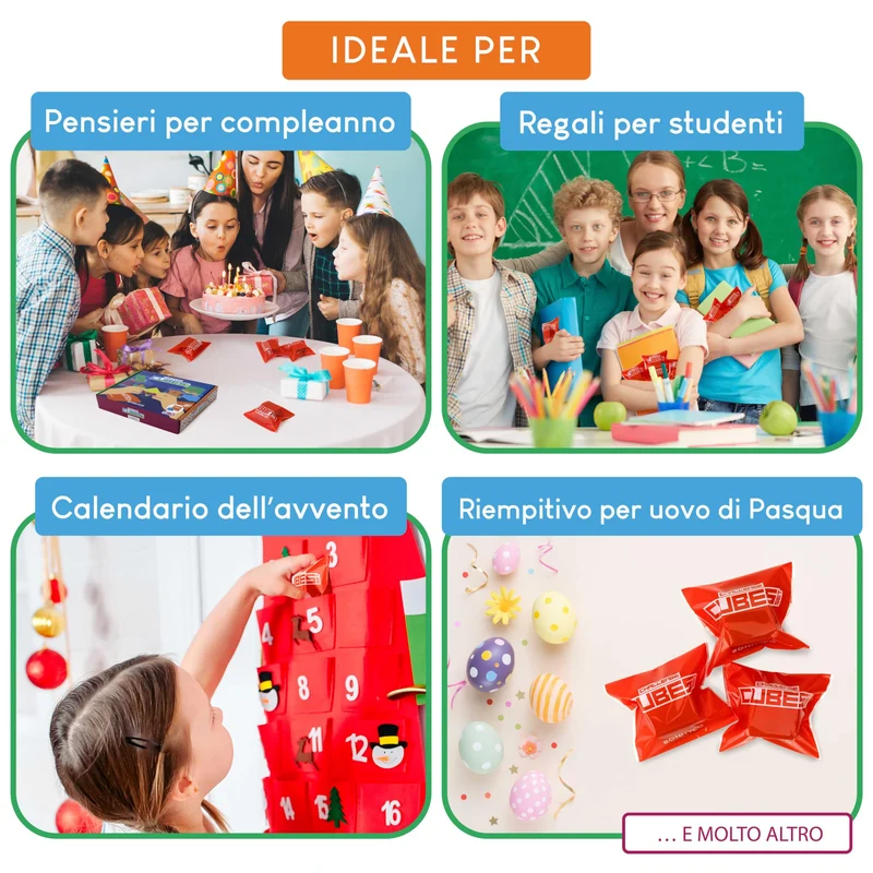 BONNYCO Cubi Rompicapo Bambini Gadget Compleanno Bambini Pack 30 Regalini Fine Festa Compleanno Gadget Compleanno Bambina Bambino Regalini Compleanno Bambini Invitati Pensierini Bambini Dopo Festa