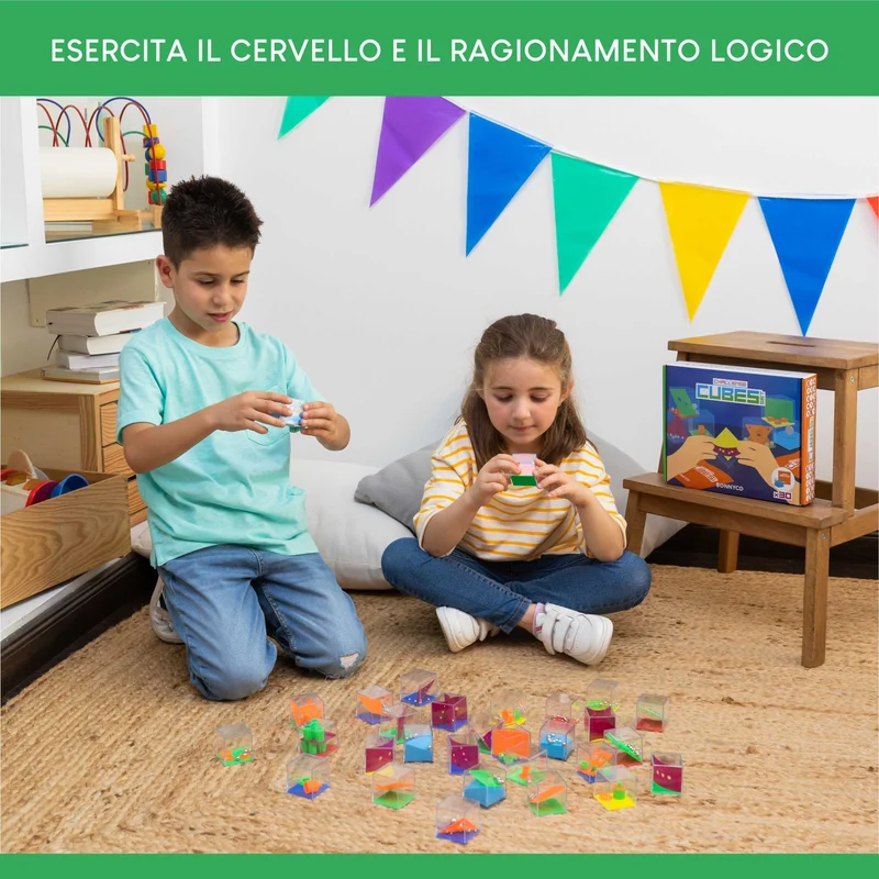 BONNYCO Cubi Rompicapo Bambini Gadget Compleanno Bambini Pack 30 Regalini Fine Festa Compleanno Gadget Compleanno Bambina Bambino Regalini Compleanno Bambini Invitati Pensierini Bambini Dopo Festa