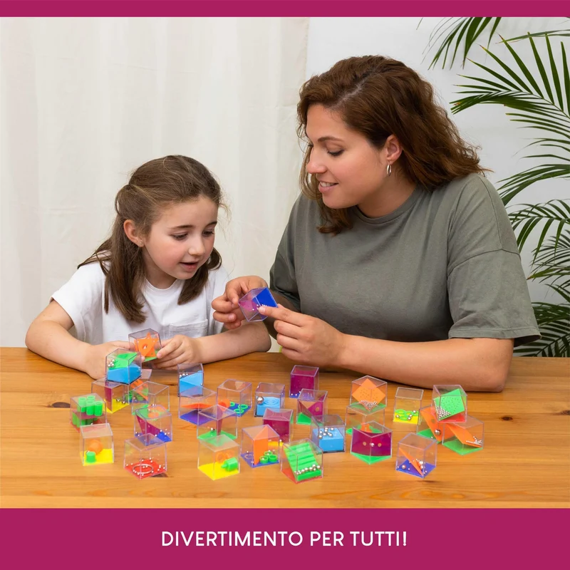 BONNYCO Cubi Rompicapo Bambini Gadget Compleanno Bambini Pack 30 Regalini Fine Festa Compleanno Gadget Compleanno Bambina Bambino Regalini Compleanno Bambini Invitati Pensierini Bambini Dopo Festa