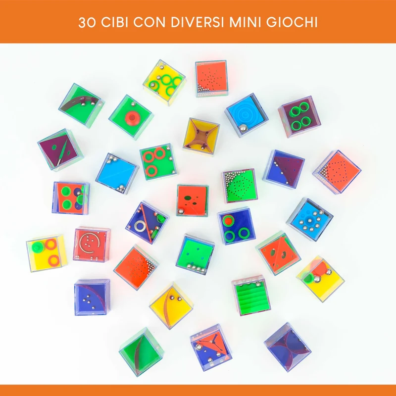 BONNYCO Cubi Rompicapo Bambini Gadget Compleanno Bambini Pack 30 Regalini Fine Festa Compleanno Gadget Compleanno Bambina Bambino Regalini Compleanno Bambini Invitati Pensierini Bambini Dopo Festa