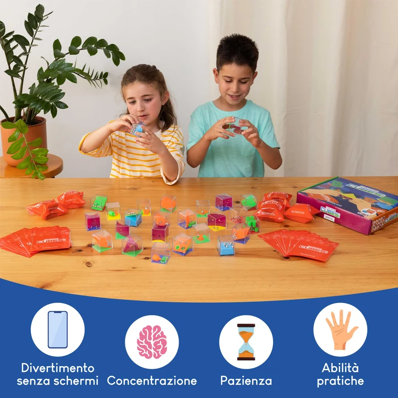 BONNYCO Cubi Rompicapo Bambini Gadget Compleanno Bambini Pack 30 Regalini Fine Festa Compleanno Gadget Compleanno Bambina Bambino Regalini Compleanno Bambini Invitati Pensierini Bambini Dopo Festa