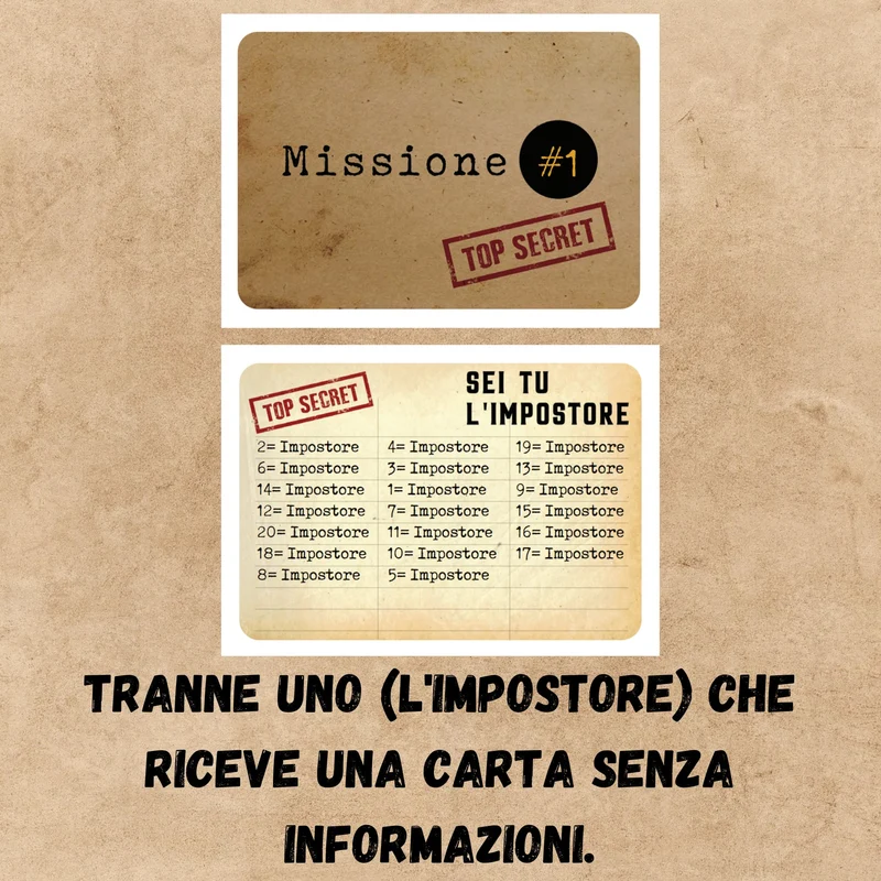 Oh Happy Games - L'Impostore - Riesci a scoprirlo? Bluff, creatività, gioco di parole e di sospetto! Divertente Gioco da tavolo per bambini e adulti