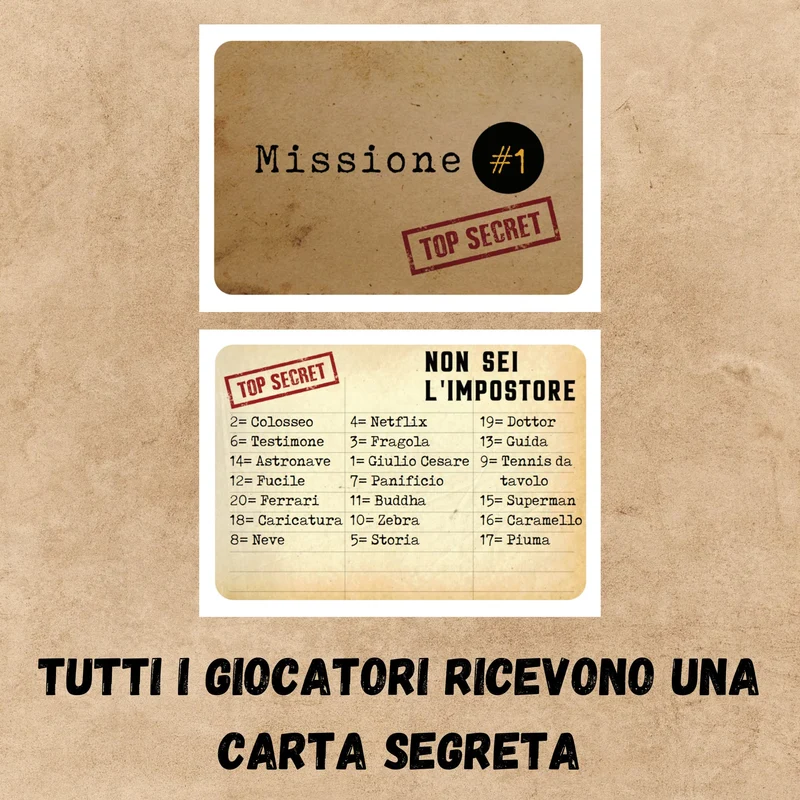 Oh Happy Games - L'Impostore - Riesci a scoprirlo? Bluff, creatività, gioco di parole e di sospetto! Divertente Gioco da tavolo per bambini e adulti