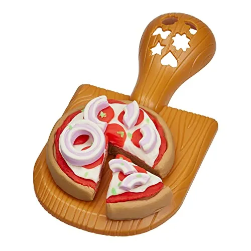 Play-Doh Kitchen Creations - La Pizzeria, playset con 6 vasetti di Pasta modellabile e 8 Accessori