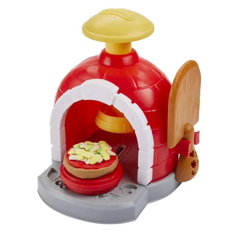Play-Doh Kitchen Creations - La Pizzeria, playset con 6 vasetti di Pasta modellabile e 8 Accessori