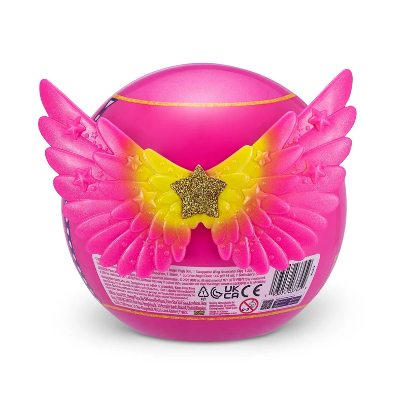 Itty Bitty Prettys Angel High Glow Goals Series 2 Capsule Doll con 10 accessori a sorpresa Rina di ZURU