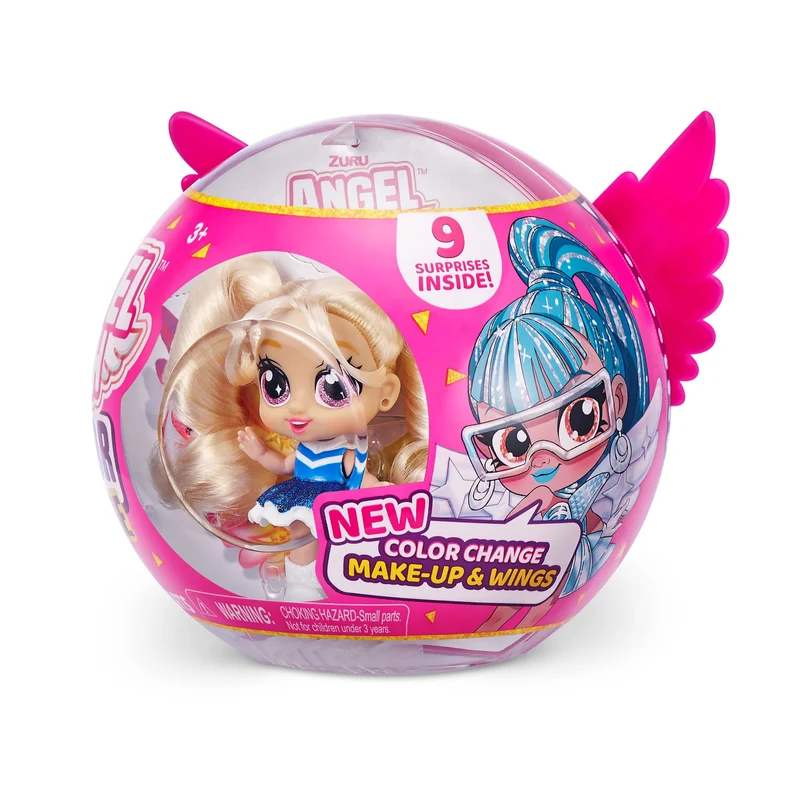 Itty Bitty Prettys Angel High Glow Goals Series 2 Capsule Doll con 10 accessori a sorpresa Rina di ZURU