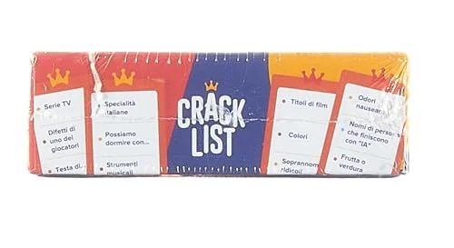 CRACK LIST I Divertente Gioco da Tavolo per Tutta la Famiglia I Gioco di Carte I 2-8 Giocatori I 10+Anni I Durata media: 30 min I Gioco di Società per li Amici I Italian