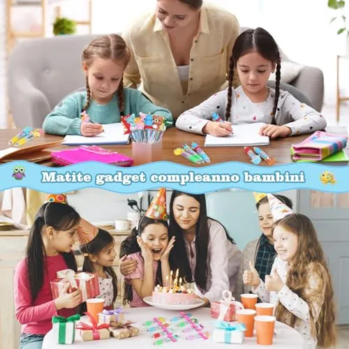 30 pezzi Penne Regalini Fine Festa Compleanno Penne Multicolore Bambini Gadget Compleanno Bambini Penne Gel Colorate Penne a Sfera (30)