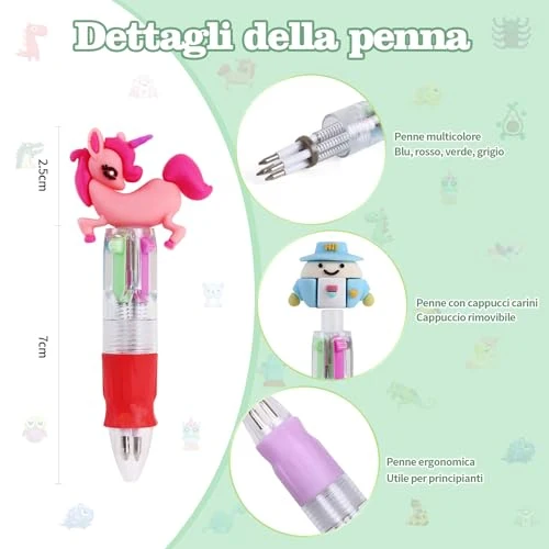 30 pezzi Penne Regalini Fine Festa Compleanno Penne Multicolore Bambini Gadget Compleanno Bambini Penne Gel Colorate Penne a Sfera (30)