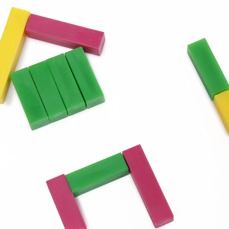 Italveneta Didattica - Valigetta Regoli Euro 200 per Apprendimento Matematico, Diverse Dimensioni e Colori, Materiale Atossico, Adatto per Bambini dai 5 anni, Fabbricato in Italia