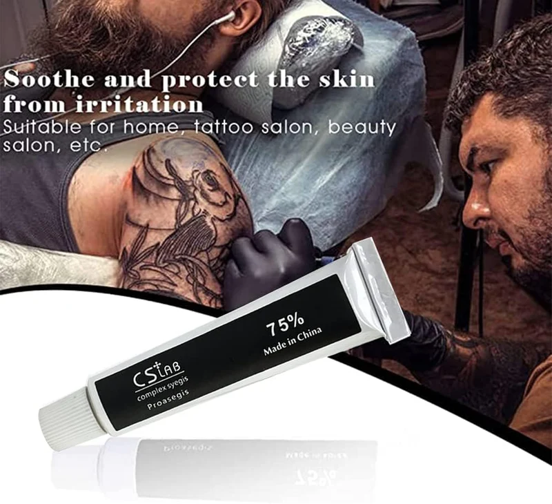 Crema anestetica per tatuaggi, trucco permanente, lavaggio dei tatuaggi, tubo da 10 g.