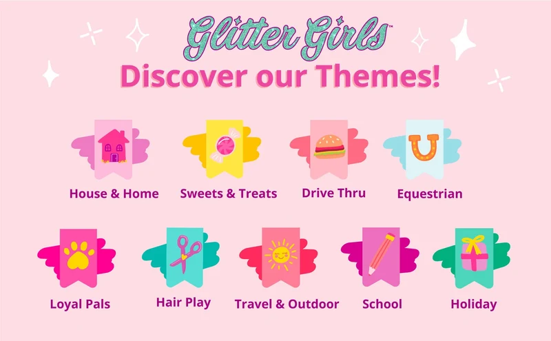 Glitter Girls by Battat - Bailey - Cane di peluche - Accessorio per cuccioli di 14 pollici - Giocattoli, vestiti e accessori per ragazze dai 3 anni in su