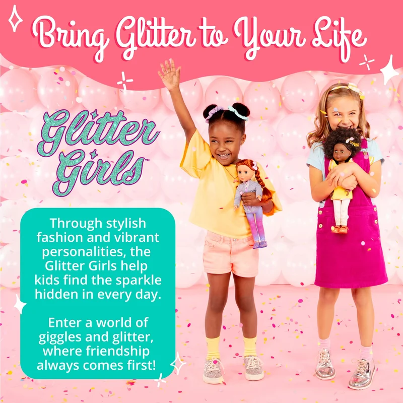 Glitter Girls by Battat - Bailey - Cane di peluche - Accessorio per cuccioli di 14 pollici - Giocattoli, vestiti e accessori per ragazze dai 3 anni in su