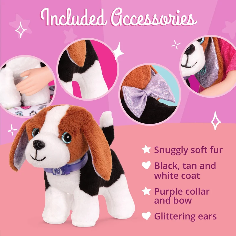 Glitter Girls by Battat - Bailey - Cane di peluche - Accessorio per cuccioli di 14 pollici - Giocattoli, vestiti e accessori per ragazze dai 3 anni in su