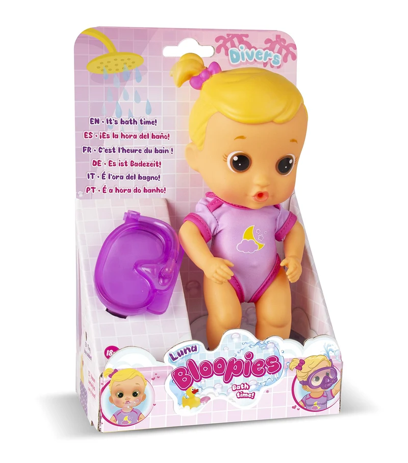 IMC Toys Bloopies Luna Amici del Bagnetto, Colore Pink, 95618IM