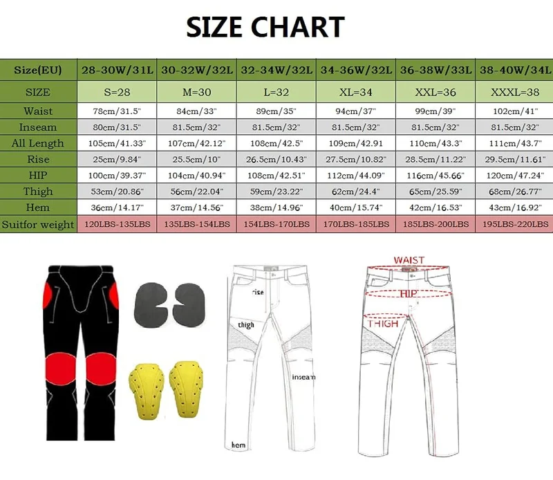 CBBI-WCCI Uomo Pantaloni da Moto Biker Jeans Protezione Motorcycle Pantaloni Rinforzato Slim Fit Armature Pants, 4 x Pad di Protezione (M = 30W / 31L, Blu)
