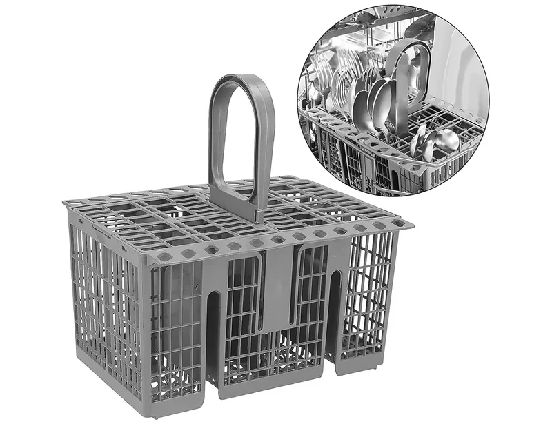 Cestello per Posate da Lavastoviglie Compatibile con Hotpoint, Indesit, Whirlpool Gray