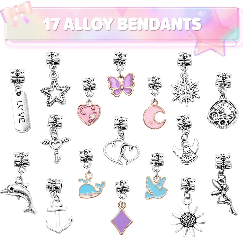 BIIB Regalo Bambina 5 6 7 8 9 10 Anni, Kit Braccialetti Fai Da Te Bambina, Giochi Bambina 5-12 Anni Femmina, Idee Regalo Natale Originali, Crea Braccialetti Bambina, Regalo Compleanno Ragazza