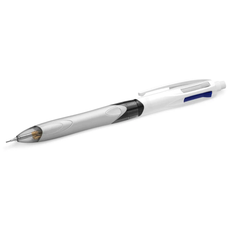 BIC 4 Colori, Penna Multicolore con Matita Grafite, Penna a Sfera a Scatto con 3 Inchiostri (Nero, Blu, Rosso) e 1 Matita Meccanica HB, Scuola Cancelleria Ufficio