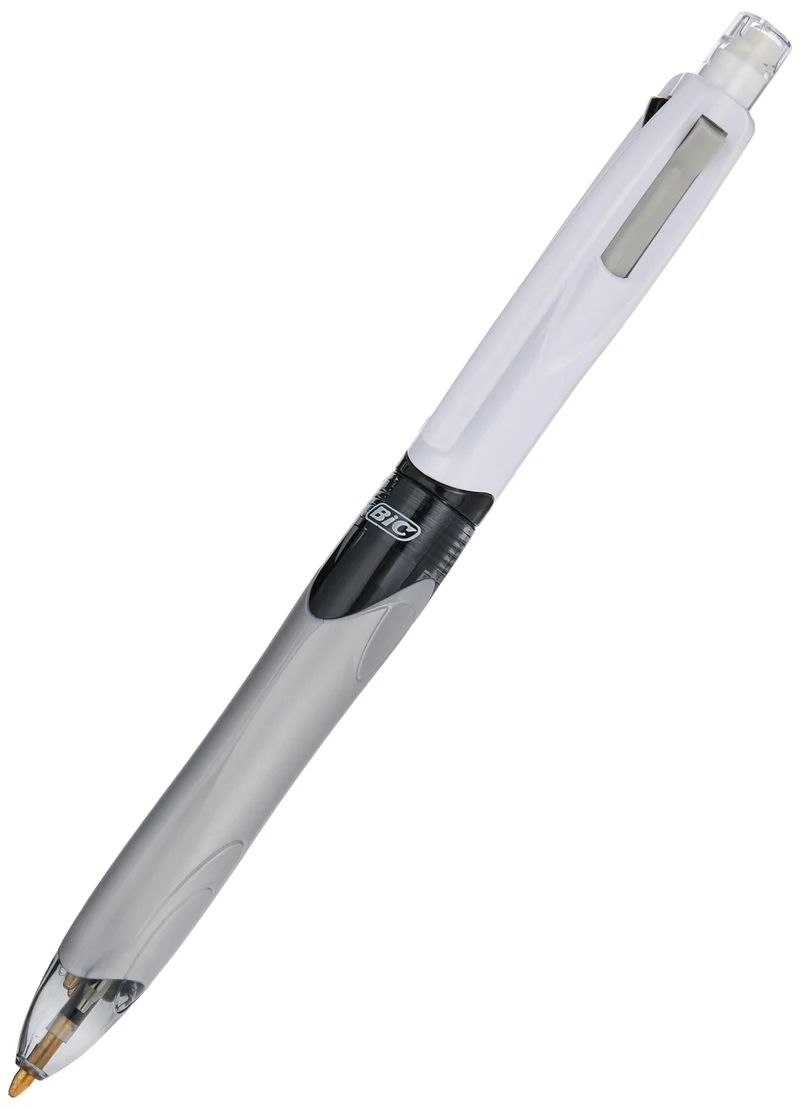 BIC 4 Colori, Penna Multicolore con Matita Grafite, Penna a Sfera a Scatto con 3 Inchiostri (Nero, Blu, Rosso) e 1 Matita Meccanica HB, Scuola Cancelleria Ufficio